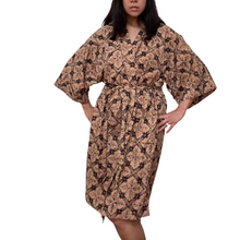 Load image into Gallery viewer, Handmade Batik Robe/ Kimono - Cotton - Harvest