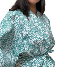 Load image into Gallery viewer, Handmade Batik Robe/ Kimono - Cotton - Royalty