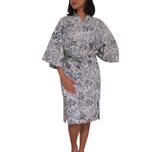 Handmade Batik Robe/ Kimono - Cotton - Tamarind
