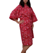 Load image into Gallery viewer, Handmade Batik Robe/ Kimono - Cotton - Storm