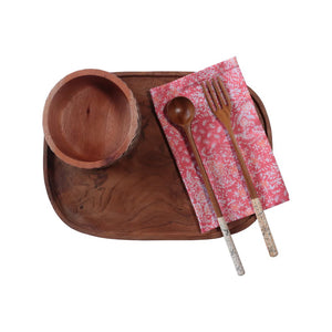 Batik Cloth Napkin Set of Four - Wildflower