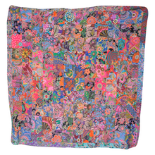 Load image into Gallery viewer, Handmade Reversible Batik Quilt Blanket / Throw - TR0006
