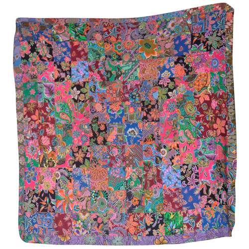 Handmade Reversible Batik Quilt Blanket / Throw - TR0007