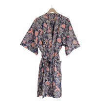 Load image into Gallery viewer, Handmade Batik Robe/ Kimono - Cotton - Orange Blossom