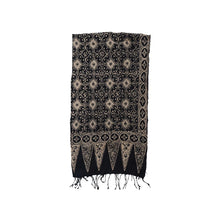 Load image into Gallery viewer, Handmade Batik Scarf - Cotton - Hibiscus in Brown