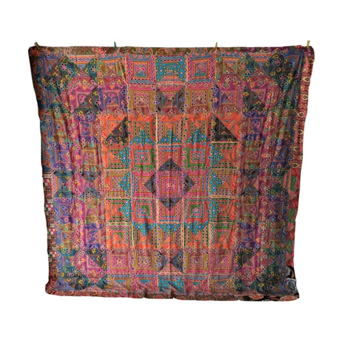 Batik Print Blanket / Throw - Spring Pink
