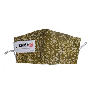 Gili Collection Batik Face Covering - Vine - Hand Drawn Batik