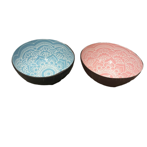 Painted Coconut Bowls Small 5