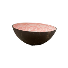 Load image into Gallery viewer, Painted Coconut Bowls Small 5&quot; Two Bowls in Pink and Blue Each