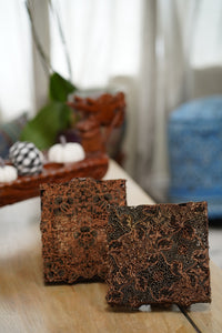 Batik Copper Cap Stamp Indonesian Metal Hand-Stamped Vintage