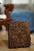 Load image into Gallery viewer, Batik Copper Cap Stamp Indonesian Metal Hand-Stamped Vintage Flower