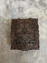 Load image into Gallery viewer, Batik Copper Cap Stamp Indonesian Metal Hand-Stamped Vintage Flower