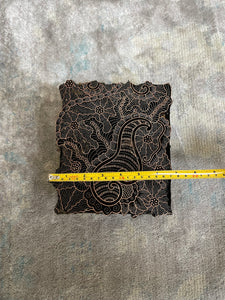 Batik Copper Cap Stamp Indonesian Metal Hand-Stamped Vintage