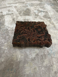 Batik Copper Cap Stamp Indonesian Metal Hand-Stamped Vintage