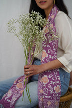 Load image into Gallery viewer, Handmade Batik Scarf - Cotton - Plumeria