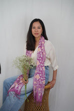 Load image into Gallery viewer, Handmade Batik Scarf - Cotton - Plumeria