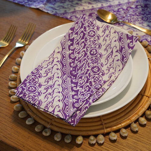 Placemats Rattan & Seashells - Set of Two