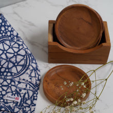 Load image into Gallery viewer, Handmade Teak Wood Coaster Set of Four