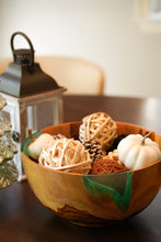 Load image into Gallery viewer, Teak Wood With Resin Big Fruit Bowl