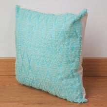 Load image into Gallery viewer, Pillow / Cushion Cover - Ikat in Silk &amp; Cotton - Blue