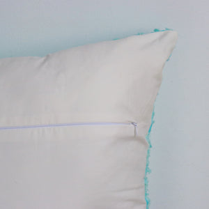 Pillow / Cushion Cover - Ikat in Silk & Cotton - Blue