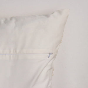 Pillow / Cushion Cover - Ikat in Silk & Cotton - Cream