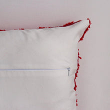 Load image into Gallery viewer, Pillow / Cushion Cover - Ikat in Silk &amp; Cotton - Red