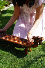 Load image into Gallery viewer, Mancala Teak Wood Dakon Congklak Naga Board Game, Dragon Head Board Game