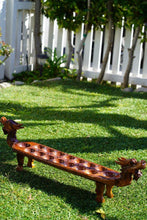 Load image into Gallery viewer, Mancala Teak Wood Dakon Congklak Naga Board Game, Dragon Head Board Game