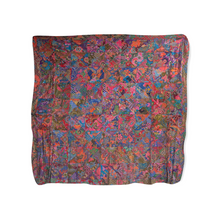 Load image into Gallery viewer, Handmade Reversible Printed Batik Quilt Blanket / Throw - TR0038 - Size 87&quot;x87&quot;