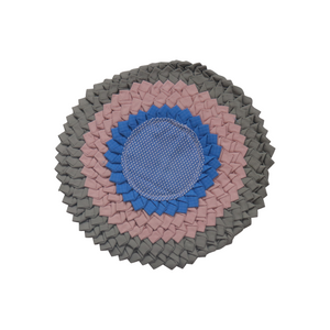 Trivet Patchwork Fabric Coaster 8.6" - Gray