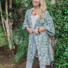Load image into Gallery viewer, Handmade Batik Robe/ Kimono - Cotton - Prairie