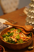 Load image into Gallery viewer, Teak Wood Big Carving Salad Bowl