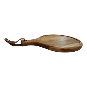Small Charcuterie Board or Pizza Serving Tray Teak Wood