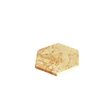 Load image into Gallery viewer, Handmade Onyx Stone Hexagon Light Cream Color Coaster, Set of Two