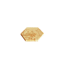 Load image into Gallery viewer, Handmade Onyx Stone Hexagon Light Cream Color Coaster, Set of Two