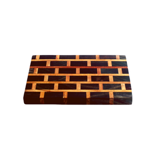 Mahogany and Acacia Wooden Cutting Board / Charcuterie Board / Cheese Plate Small