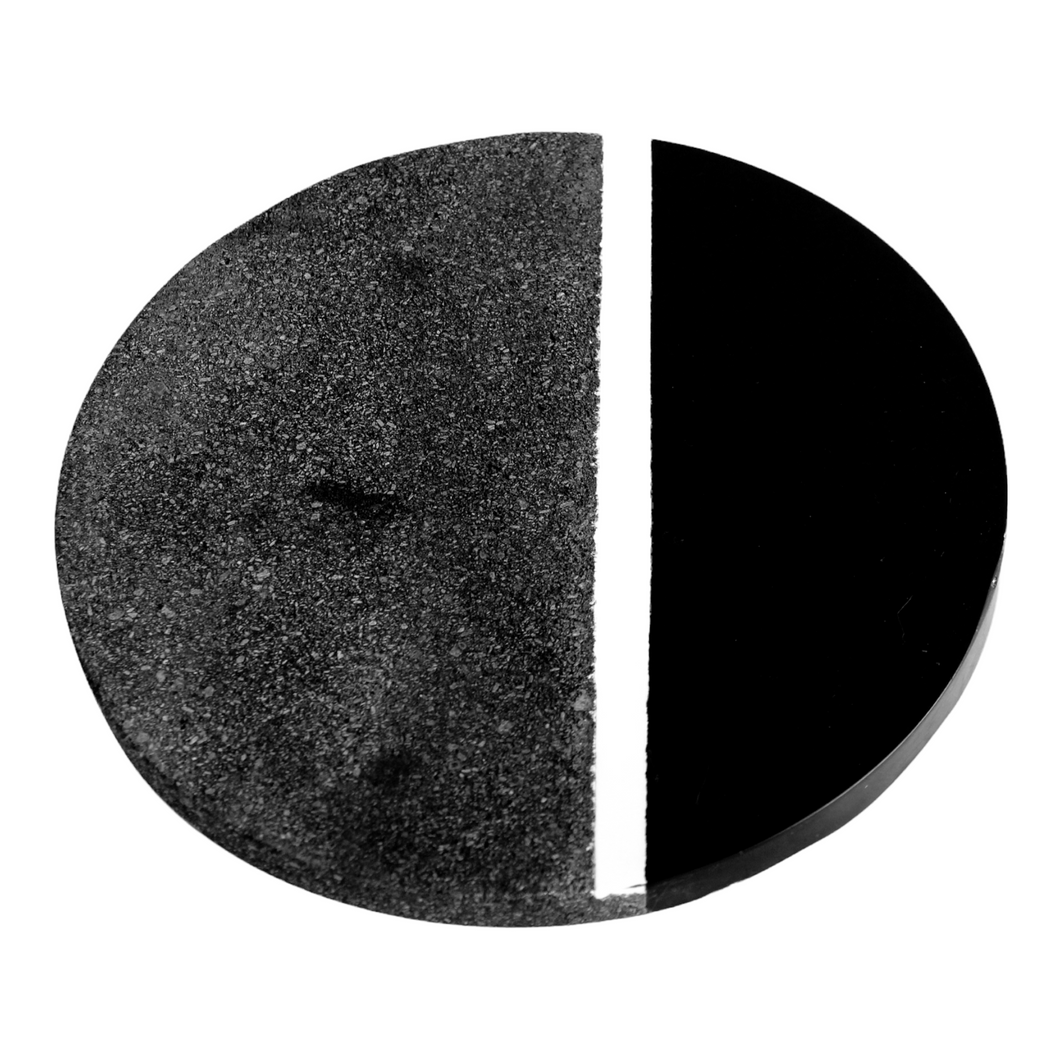 Small Black Stone with Resin Charcuterie Board