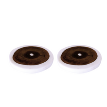 Load image into Gallery viewer, Handmade White Resin Mix with Wood Coaster, Set of Two