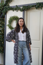Load image into Gallery viewer, Handmade Batik Robe/ Kimono - Lightweight Soft Cotton - Hibiscus