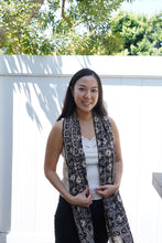 Load image into Gallery viewer, Handmade Batik Scarf - Cotton - Hibiscus in Brown