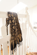 Load image into Gallery viewer, Handmade Batik Scarf - Cotton - Hibiscus in Brown