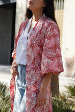 Load image into Gallery viewer, Handmade Batik Robe/ Kimono - Leafy Paradise