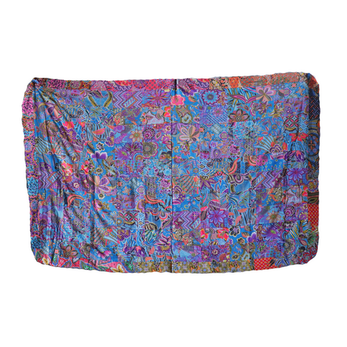 Handmade Reversible Batik Quilt Blanket / Throw - TR0058