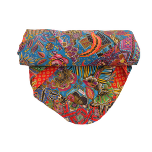 Handmade Reversible Batik Quilt Blanket / Throw - TR0058