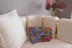 Handmade Reversible Batik Quilt Blanket / Throw - TR0058