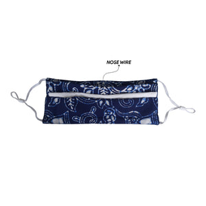 Lombok Collection Rectangle Batik Face Covering - Wings