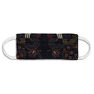 Rectangle Batik Face Mask with Insert Pocket - Black