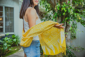 Handmade Batik Scarf - Cotton - Twig