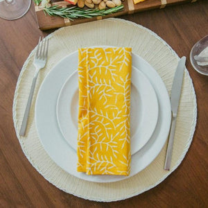 Batik Cloth Napkin Set of Four - Twig
